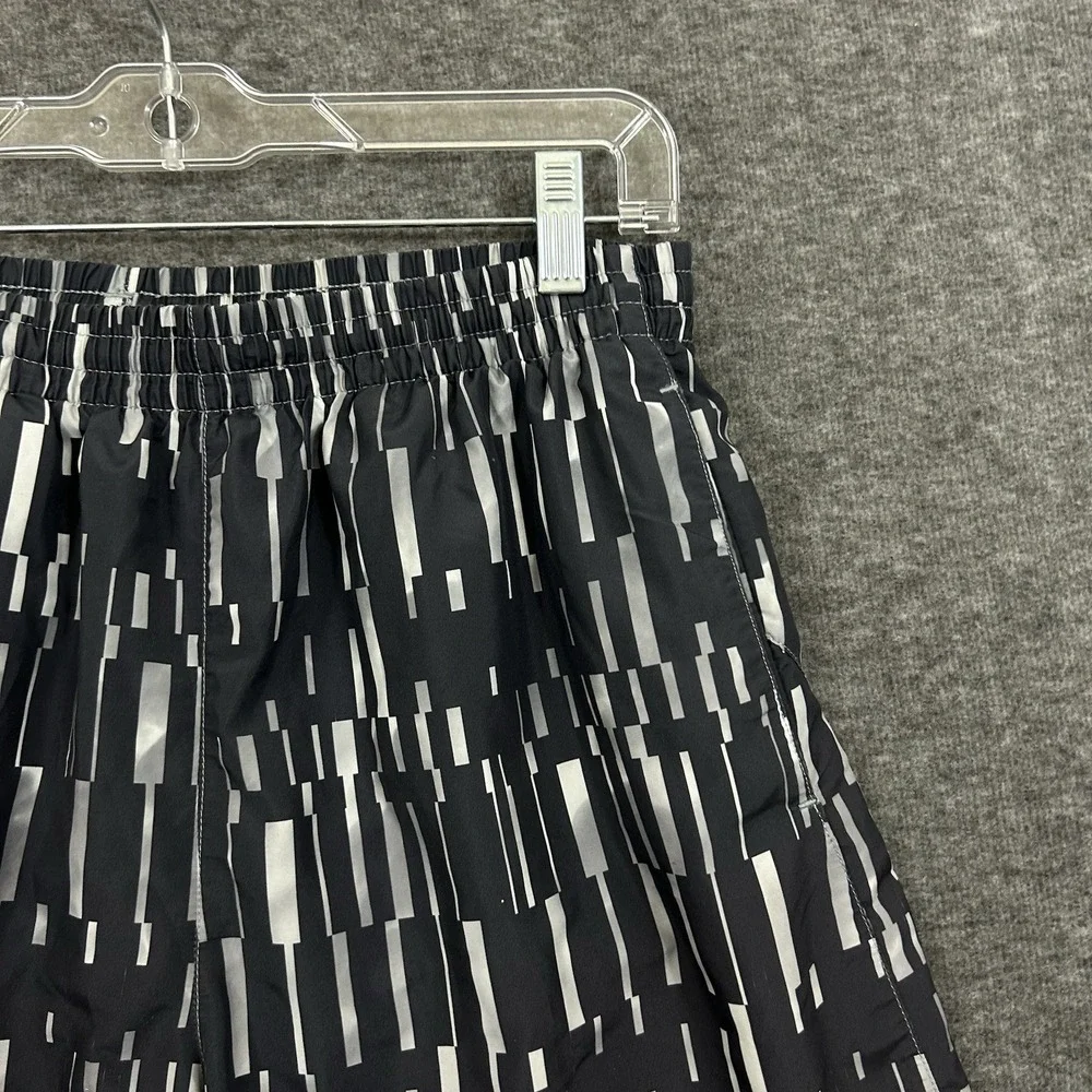 Under Armour Shorts Mens Large Geometric Gray Heatgear Gym Workout Lined 7" READ - Picture 6 of 16